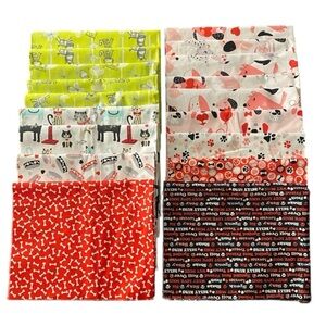 NEW-FABRIC/MATERIAL-FAT QUARTER-18 PIECES